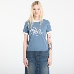 Тениска Carhartt WIP W' S/S Reminiscing Ringer T-Shirt Velvet Blue L