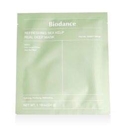 Biodance Sea Kelp Refreshing Real Deep Mask успокояваща хидрогелова маска за лице 34 g унисекс