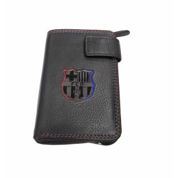 Barcelona FC Дамски кожен портфейл черен