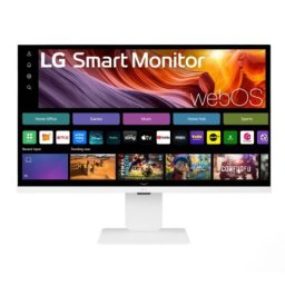 Монитор LG 32U850SA-W, 31.5" IPS Smart webOS, Web cam, 5ms, 1000:1, 400cd/m, DCI-P3 95%, 4K UHD (3840x2160), ThinQ, HDR 10, HDMI, USB Type-C-PD 90W, Wi-Fi B/in, ThinQ, LG Switch, AirPlay 2, Voice control, Bluetooth, Speacers 5W x 2, LG Switch, Height Adju