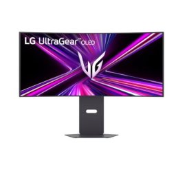 Монитор LG 34GX900A-B, 34", OLED UltraGear 21:9 Curved, IPS 0.03 ms, WQHD (3440x1440), 240Hz, HDR 10, 1500000:1, 250 cd/m2, DCI-P3 98.5%, VRR, Free-sync, G-Sync, USB-C, PD 65W, HDMI, DP, PBP, Speakers 7Wx2, LG Switch, Height, Swivel, Tilt, Black