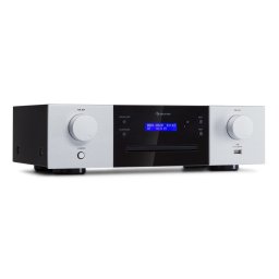 Auna CD-1000 DG, CD плейър, USB, MP3, дистанционно управление, LED дисплей, алуминий (AV2-CD-1000DG-SI)