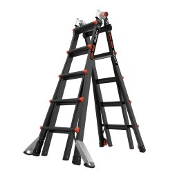 Телескопична алуминиева стълба Little Giant VELOCITY 2.0 PRO, M22 4x5 стъпала, с поставка AirDeck