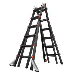 Телескопична алуминиева стълба Little Giant VELOCITY 2.0 PRO, M26 4x6 стъпала, с поставка AirDeck