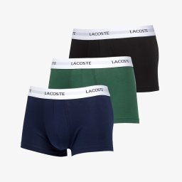 Боксерки LACOSTE 3-Pack Trunk Black/ Green-Navy Blue XL