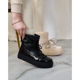 Resti Women's slip-on boots a'la snow boots in black Nevsone