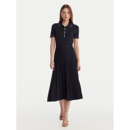 MICHAEL Michael Kors Плетена рокля MR683C0BFD Тъмносин Slim Fit