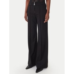 Patrizia Pepe Текстилни панталони 8P0813/A715 Черен Wide Leg