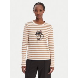 KARL LAGERFELD Блуза A1W17137 Бежов Regular Fit