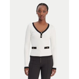 Guess Пуловер W6RR26 Z3HP2 Бял Classic Fit