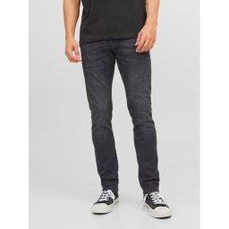 Jack & Jones Дънки Glenn 12243595 Черен Slim Fit