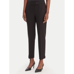 BOSS Текстилни панталони Tapria-Crop 50556341 Черен Slim Fit
