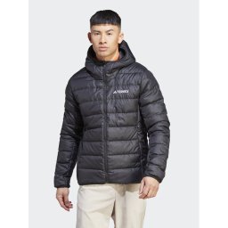 adidas Пухено яке Terrex Multi Light Down IP6038 Черен Slim Fit
