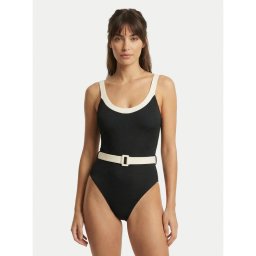 Seafolly Бански костюм Band Wave 11220-305 Черен