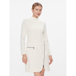 DKNY Коктейлна рокля DD3J1430 Кремав Regular Fit