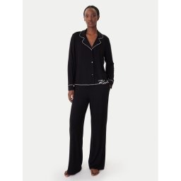 KARL LAGERFELD Пижама B1W45010 Черен Relaxed Fit