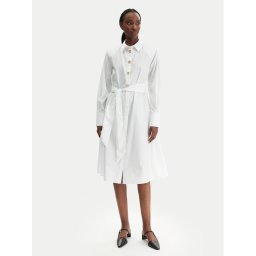 KARL LAGERFELD Рокля тип риза B1W13026 Бял Regular Fit