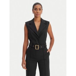 KARL LAGERFELD Жилетка за костюм B1W14009 Черен Slim Fit