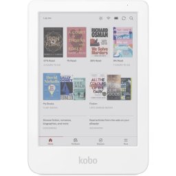 Kobo Clara Colour, Четец за е-книги - 6" цветен E-Ink дисплей, 16GB, водоустойчив, бял