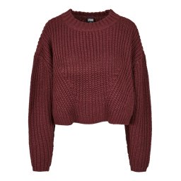 Women's wide oversize cherry sweater