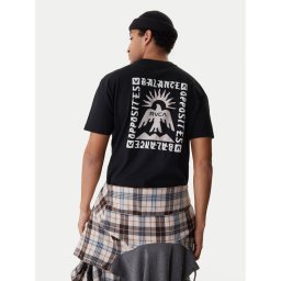 RVCA Тишърт Las Cruces EVYZT00279 Черен Regular Fit