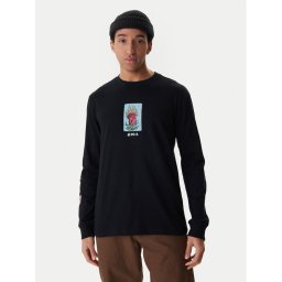 RVCA Тениска с дълъг ръкав Dayshift EVYZT00306 Черен Regular Fit