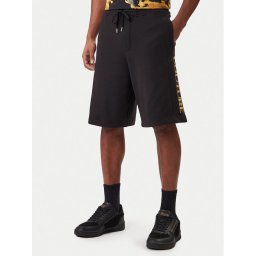 Versace Jeans Couture Спортни шорти 80GADT00 CF01T Черен Regular Fit