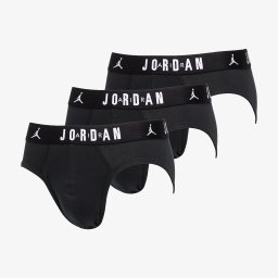 Slipy Jordan Jhm Flight Cotton Brief 3-Pack Black L