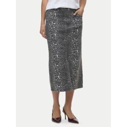 Vero Moda Дънкова пола Veri 10336316 Сив Regular Fit