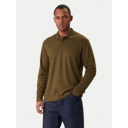 Jack & Jones Тениска с яка и копчета Crodney 12259645 Каки Regular Fit