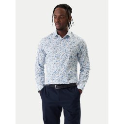 Jack & Jones Риза Blabarnes 12273876 Светлосиньо Regular Fit
