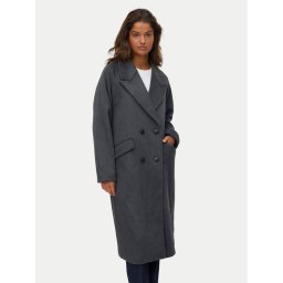 Vero Moda Вълнено палто Harper 10320446 Сив Regular Fit