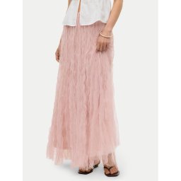 Vero Moda пола от тюл Caralia 10341582 Розов Regular Fit