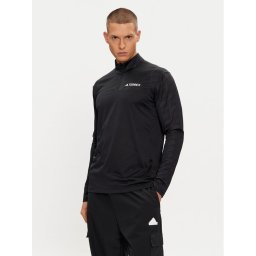adidas Тениска с дълъг ръкав Terrex Multi Half-Zip Long-Sleeve Top HT9501 Черен Slim Fit