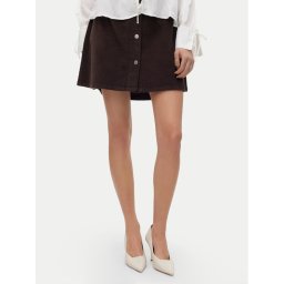 Vero Moda Мини пола Etta 10315342 Кафяв Regular Fit