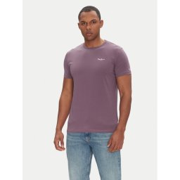 Pepe Jeans Тишърт Original Basic PM508212 Виолетов Slim Fit