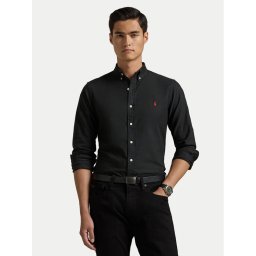 Polo Ralph Lauren Риза 710767828001 Черен Slim Fit