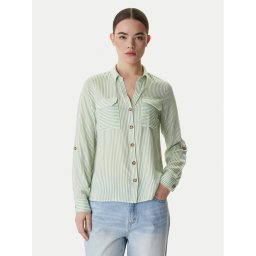 Vero Moda Риза Bumpy 10275283 Зелен Regular Fit