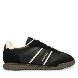 Сникърси Tommy Jeans Tjw Low Profile Runner Lthr Mix EN0EN03001 Черен