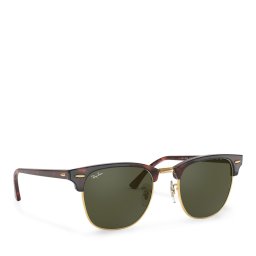 Слънчеви очила Ray-Ban Clubmaster 0RB3016 W0366 Кафяв