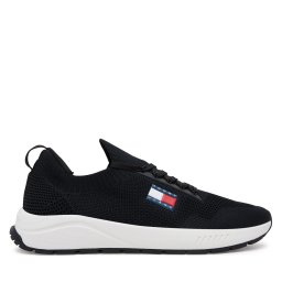 Сникърси Tommy Jeans Runner Kntitted EM0EM01555 Черен
