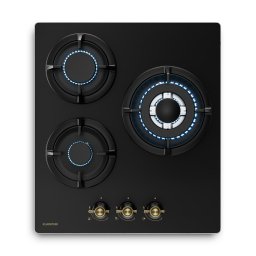 Klarstein Газов плот Victoria | 3 алуминиеви горелки | съвместим с природен газ и LPG | 6050 W | 45 см (45GN503)