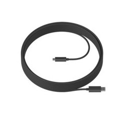 Кабел Logitech Strong USB Cable, USB A(м) към USB C(м), 10m, черен
