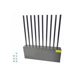 Мощен заглушител, на мобилни телефони, GSM, 3G, 4G, 5G, WiFi, 10 антени до 30m, 220V