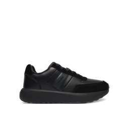 Calvin Klein Сникърси City Runner Laceup Tape Lth HM0HM02033 Черен