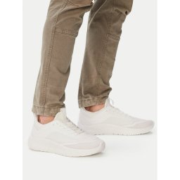 Calvin Klein Сникърси Light Eva Run Lace Sock Mm HM0HM02164 Бял