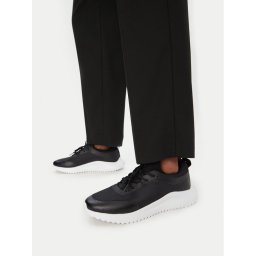 Calvin Klein Сникърси Eva Runner Laceup Sock Mat Mix YM0YM01443 Черен