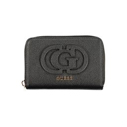 Дамски черен портфейл GUESS JEANS