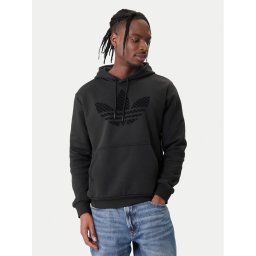 adidas Суитшърт Monogram Infill KD1358 Черен Regular Fit