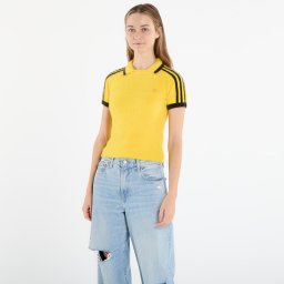 Тениска adidas Knitted Cali T-Shirt Eqt Yellow XS